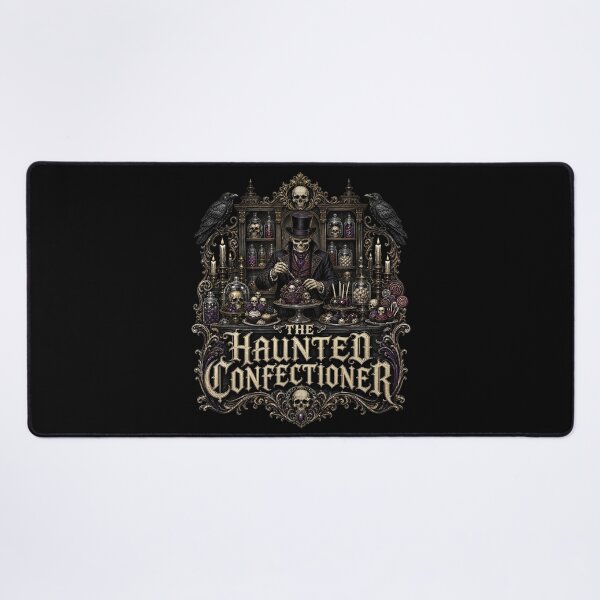 Item preview, HALLOWEEN The Haunted Confectioner – Dark Candy Shop Gothic Art designed and sold by Uglyandcute.