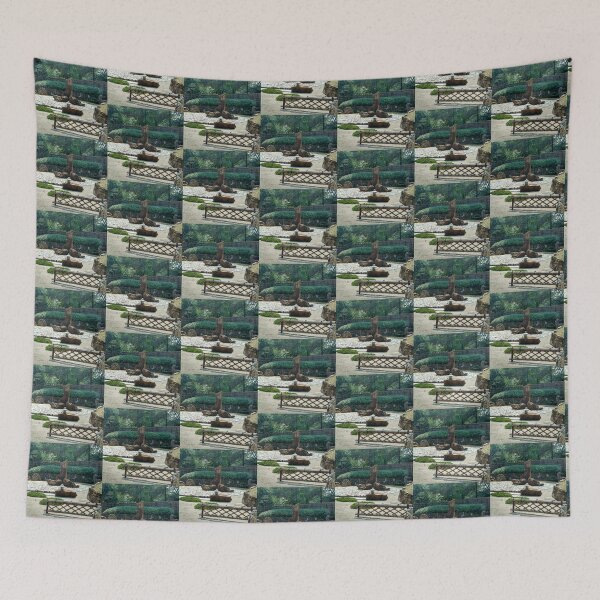 Item preview, Japanese Garden Stone Arrangement Art Print designed and sold by KaleChub.
