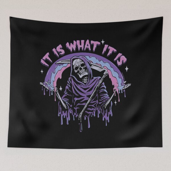 Item preview, death ~ it is what it is ~ pastel goth grim reaper drip designed and sold by AntonioLeon9.