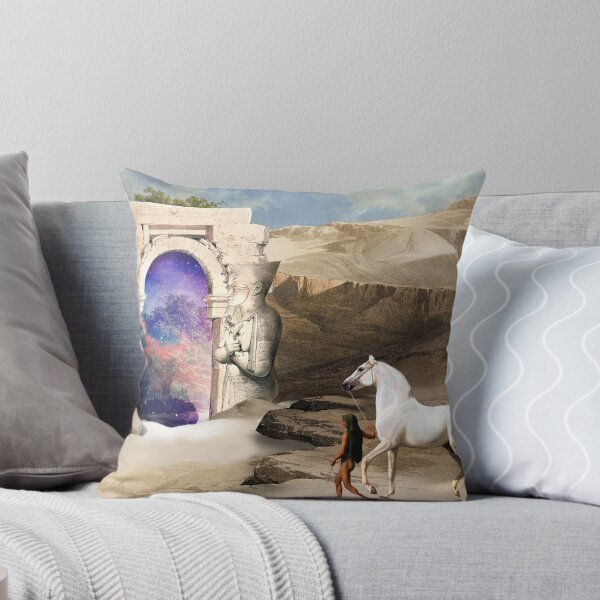 Item preview, Dreamy Horse Egypt Galaxy Fantasy Collage designed and sold by Hakubiya.