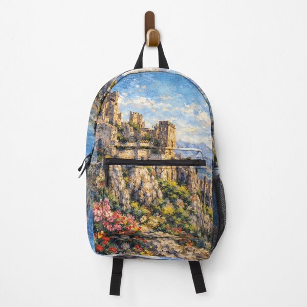 Item preview, Saint Hilarion Castle painting, Kyrenia – A Beautiful City in Cyprus Europe. designed and sold by GalleryKauffeld.