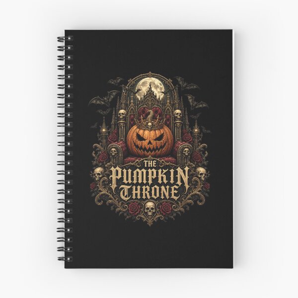 Item preview, HALLOWEEN Pumpkin Throne – Royal Halloween Pumpkin Sticker designed and sold by Uglyandcute.