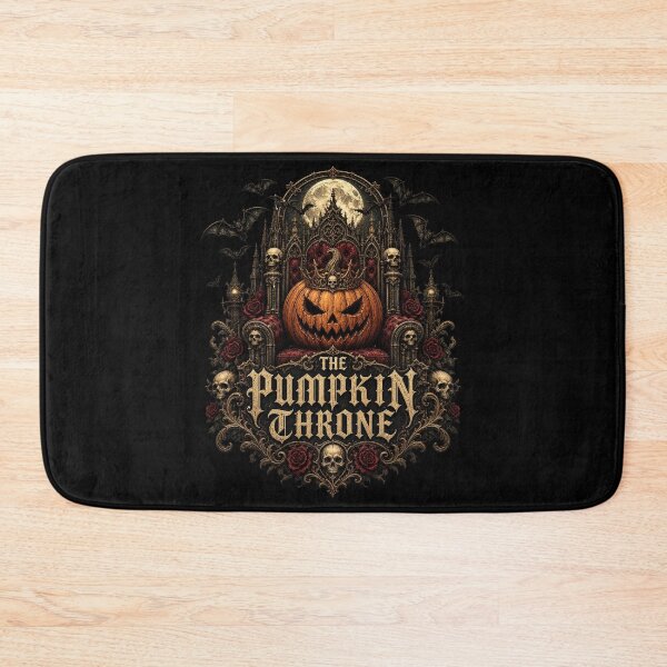Item preview, HALLOWEEN Pumpkin Throne – Royal Halloween Pumpkin Sticker designed and sold by Uglyandcute.