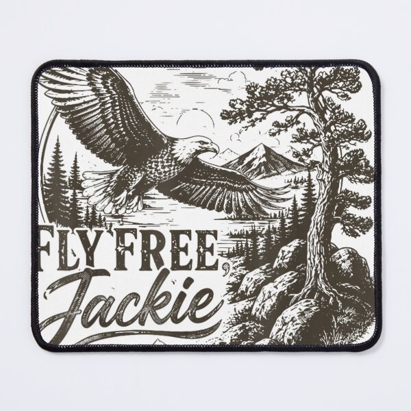 Item preview, Fly High Jackie, Jackie And Shadow Bald Eagle designed and sold by Crookedorbit.
