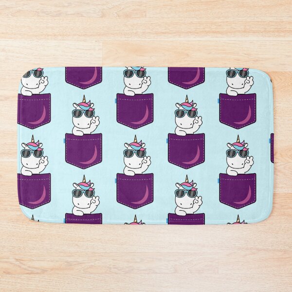 Item preview, Cute Pocket Unicorn Kawaii Fantasy Illustration designed and sold by Hakubiya.