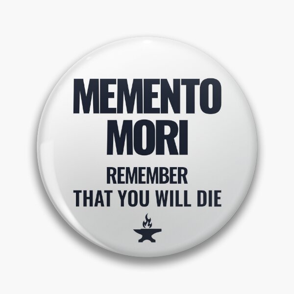 Item preview, Memento Mori - Bold Stoic Quote - Dark Version designed and sold by Stoic Core.
