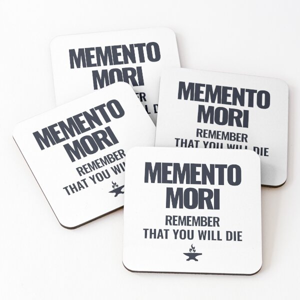 Item preview, Memento Mori - Bold Stoic Quote - Dark Version designed and sold by Stoic Core.