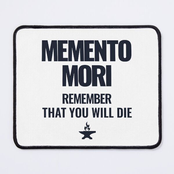 Item preview, Memento Mori - Bold Stoic Quote - Dark Version designed and sold by Stoic Core.