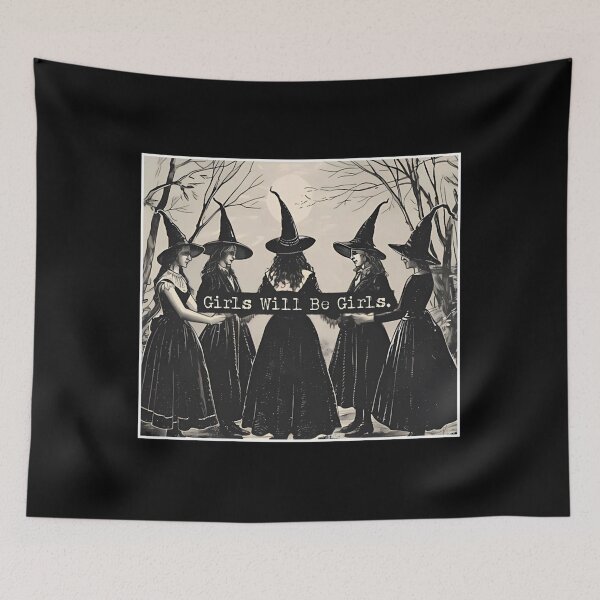 Item preview, feminist, girls will be girls, witches halloween designed and sold by AntonioLeon9.
