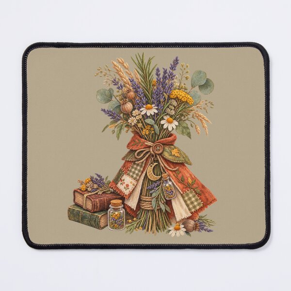 Item preview, Cottagecore Caped Herb Bundle Watercolor Art – Whimsical Halloween Print designed and sold by MagicMakerPh.