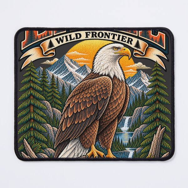 Item preview, Bald Eagle Wild Frontier designed and sold by KrungiT Design .