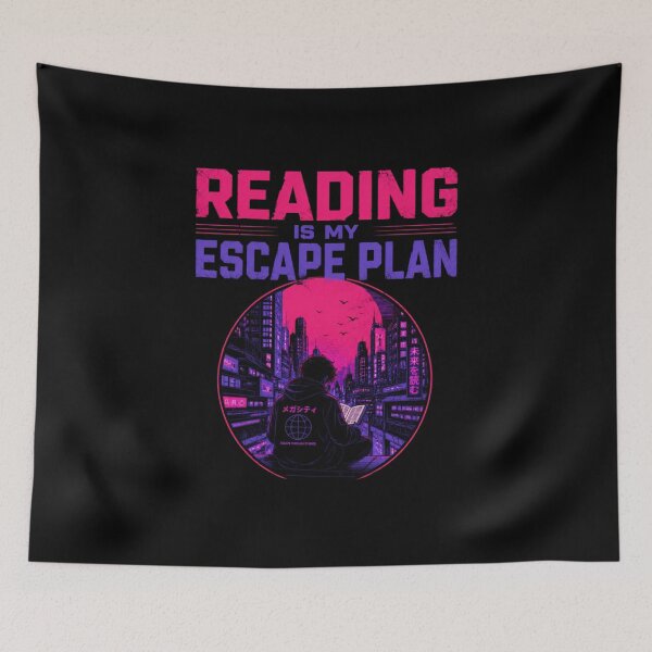 Item preview, Reading Is My Escape Plan designed and sold by Noirvasca.