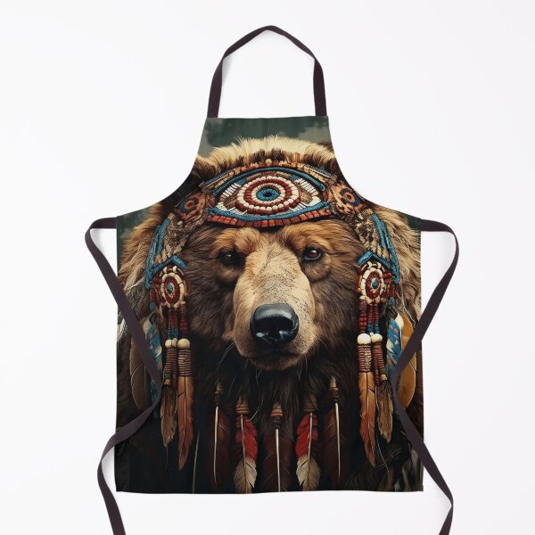 Item preview, Spirit of the Wild Mystical Bear Portrait designed and sold by Hakubiya.