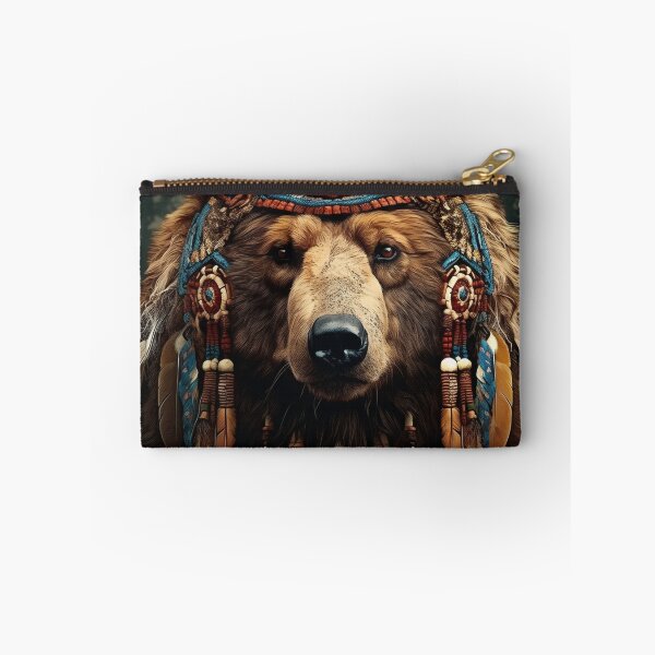 Item preview, Spirit of the Wild Mystical Bear Portrait designed and sold by Hakubiya.