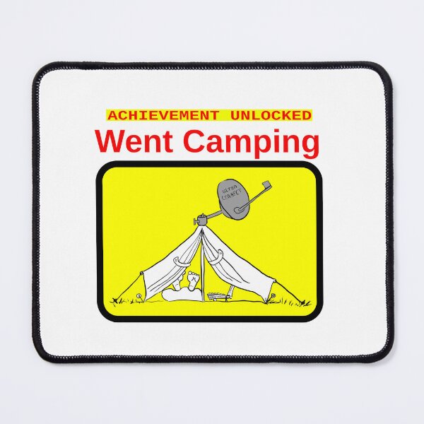 Item preview, Achievement unlocked: Went Camping designed and sold by LittleGreyMan2026.