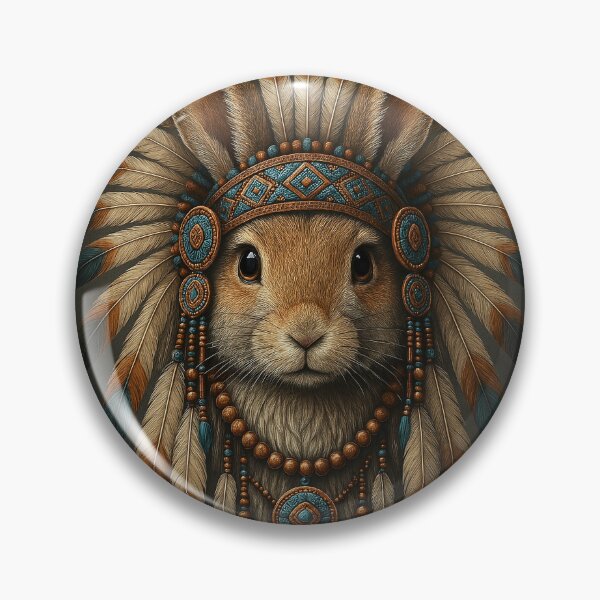 Item preview, Spirit of the Wild Mystical Rabbit Portrait designed and sold by Hakubiya.