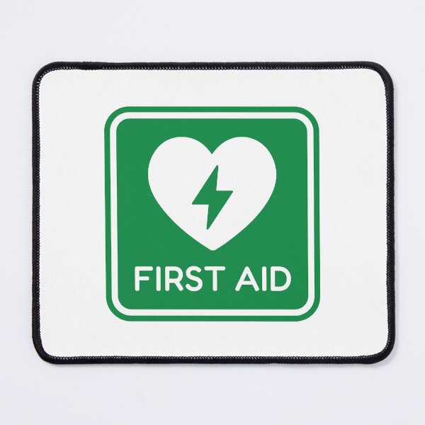 Item preview, First Aid Heart Defibrillator Emergency Sign designed and sold by VectorForge Studio.
