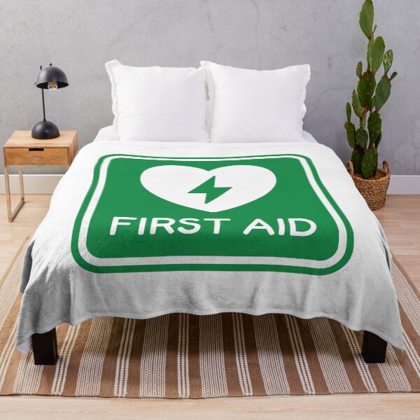 Item preview, First Aid Heart Defibrillator Emergency Sign designed and sold by VectorForge Studio.
