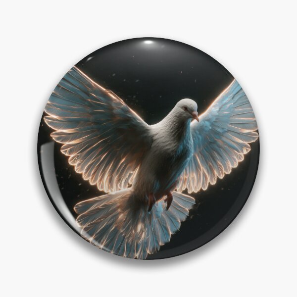 Item preview, Holy Spirit Dove Glowing Wings Peace Symbol designed and sold by FrostyFrisby.