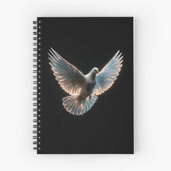 Item preview, Holy Spirit Dove Glowing Wings Peace Symbol designed and sold by FrostyFrisby.