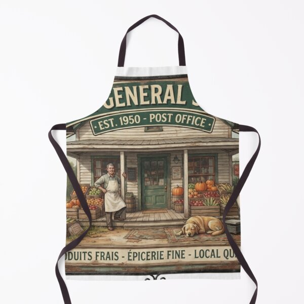 Item preview, NRH General Store Est 1950 Post Office Produits Frais Epicerie Fine Vintage Country Store Sign designed and sold by Normandy Road Heritage.