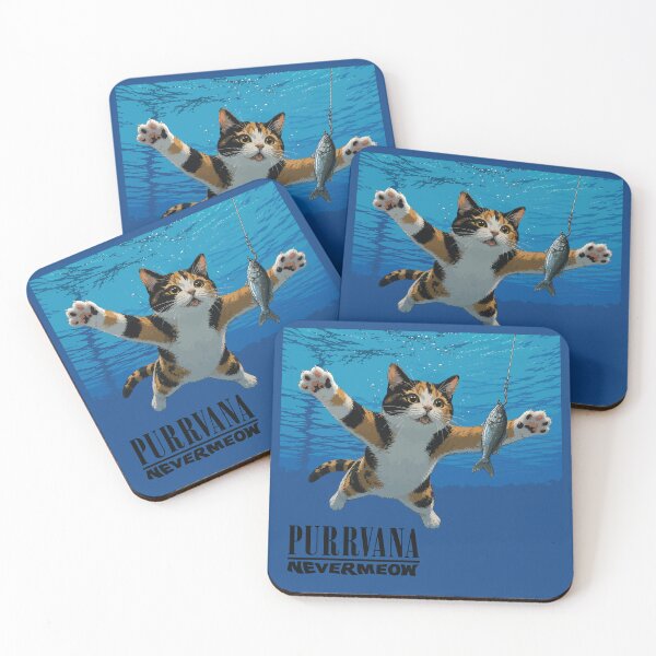 Item preview, Purrvana-Nevermeow Album Art designed and sold by GhoulishGraphX.