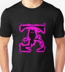 Bat halloween pink and black silhouette Unisex T-Shirt