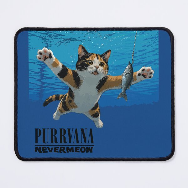 Item preview, Purrvana-Nevermeow Album Art designed and sold by GhoulishGraphX.
