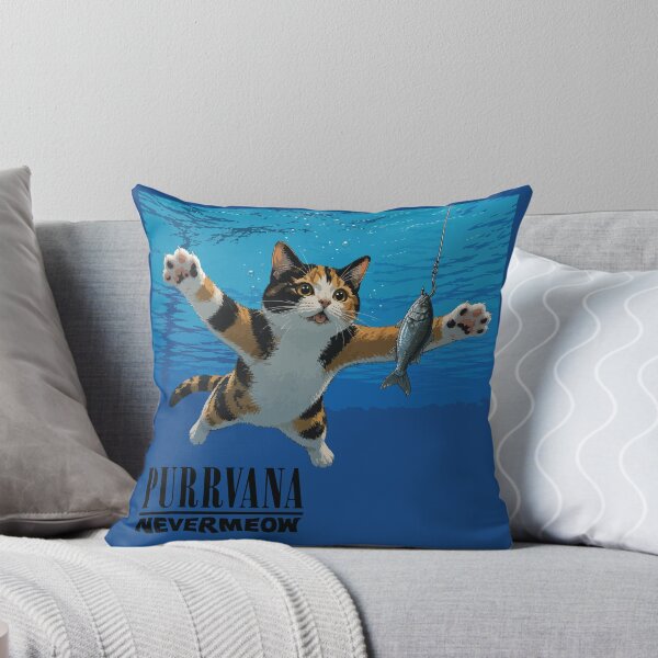 Item preview, Purrvana-Nevermeow Album Art designed and sold by GhoulishGraphX.