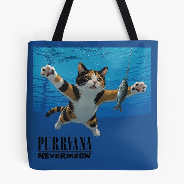 Item preview, Purrvana-Nevermeow Album Art designed and sold by GhoulishGraphX.