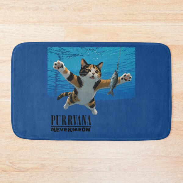 Item preview, Purrvana-Nevermeow Album Art designed and sold by GhoulishGraphX.