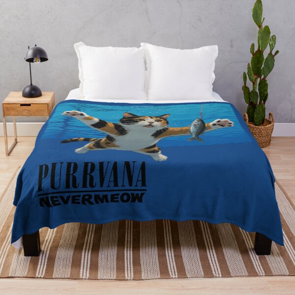 Item preview, Purrvana-Nevermeow Album Art designed and sold by GhoulishGraphX.