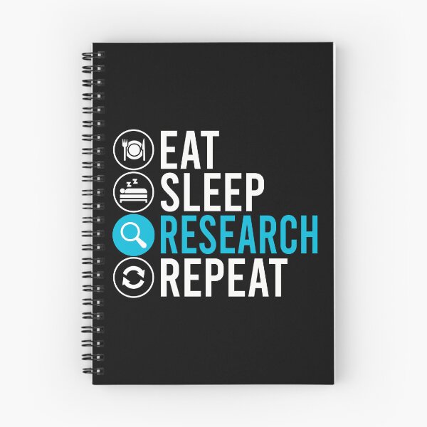 Item preview, Eat Sleep Research Repeat Funny Researcher STEM Typography designed and sold by teeperfect.