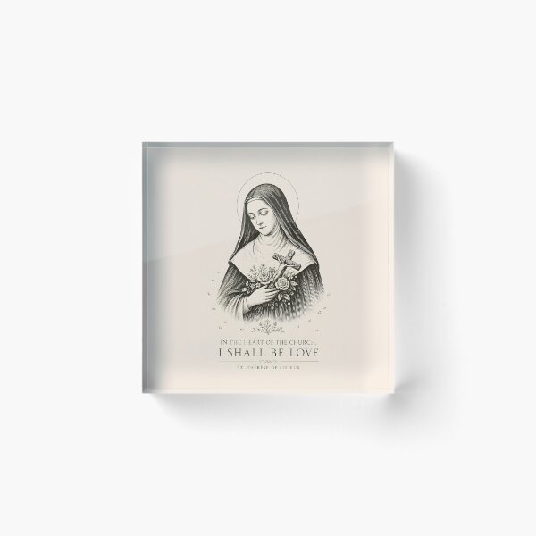 Item preview, St. Therese of Lisieux Art Print designed and sold by John-NW-Shop.