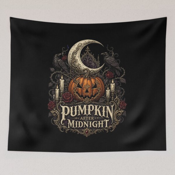 Item preview, HALLoWEEN Pumpkin After Midnight – Spooky Midnight Halloween Sticker designed and sold by Uglyandcute.