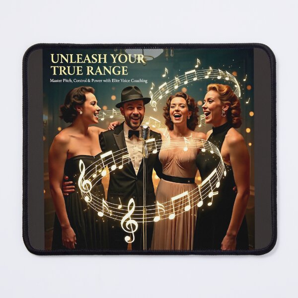 Item preview, Unleash Your True Range Vocal Poster: Cinematic Solo Singer Stage Canvas designed and sold by Creative-RE.