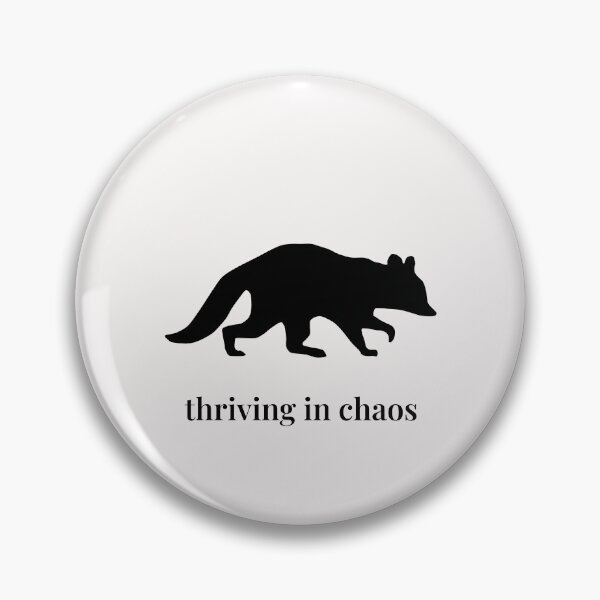 Item preview, Copy of Thriving in Chaos – Minimalist Raccoon Silhouette designed and sold by Soulink-Studio.