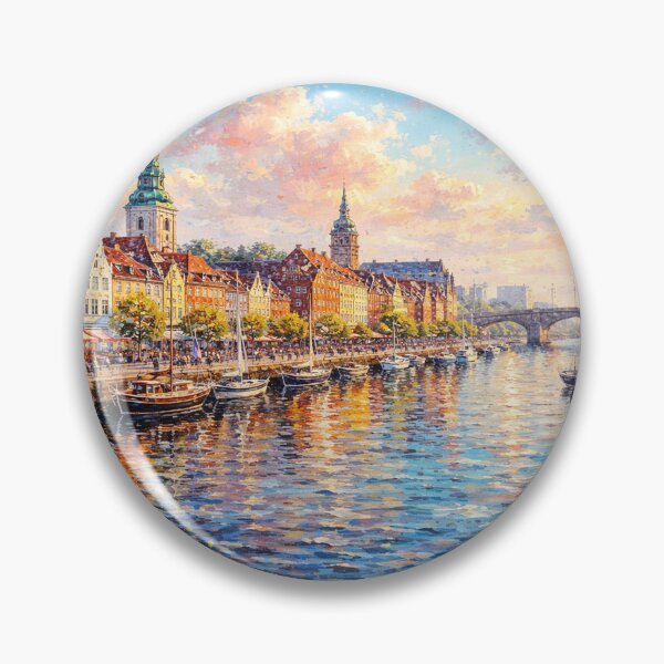 Item preview, A painting of Aalborg, Denmark – A Beautiful City in Europe. designed and sold by GalleryKauffeld.