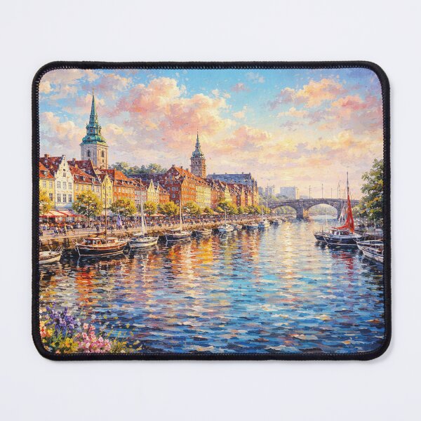 Item preview, A painting of Aalborg, Denmark – A Beautiful City in Europe. designed and sold by GalleryKauffeld.
