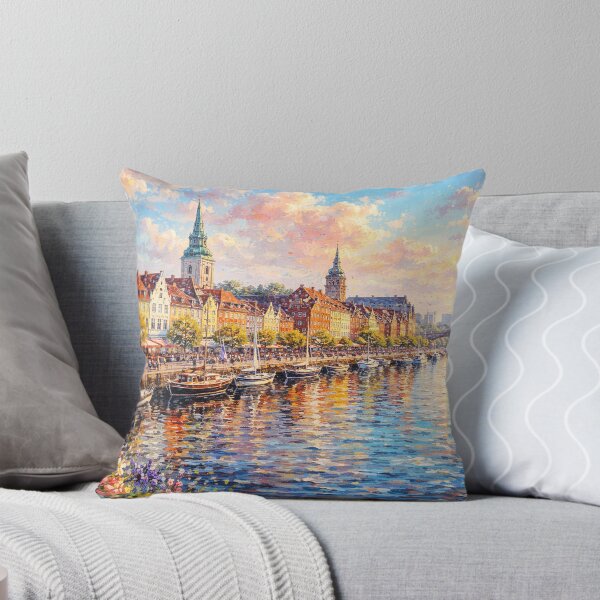 Item preview, A painting of Aalborg, Denmark – A Beautiful City in Europe. designed and sold by GalleryKauffeld.