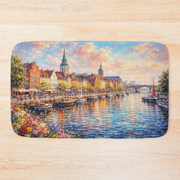 Item preview, A painting of Aalborg, Denmark – A Beautiful City in Europe. designed and sold by GalleryKauffeld.