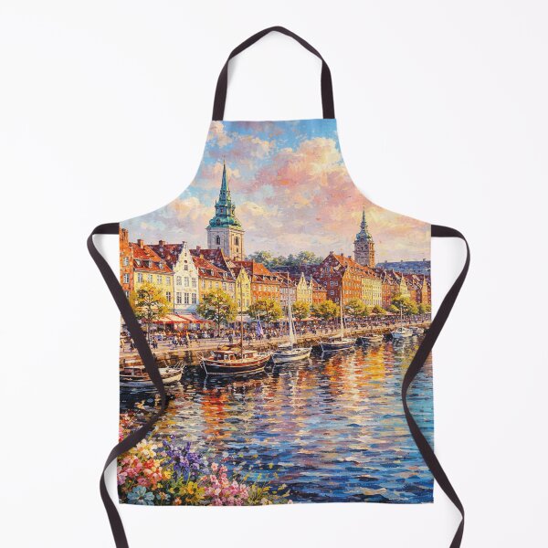 Item preview, A painting of Aalborg, Denmark – A Beautiful City in Europe. designed and sold by GalleryKauffeld.