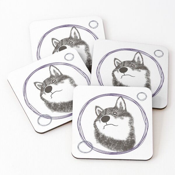 Item preview, Shiba Inu in the Bubble - Dark purple designed and sold by ShibaCruise-On.
