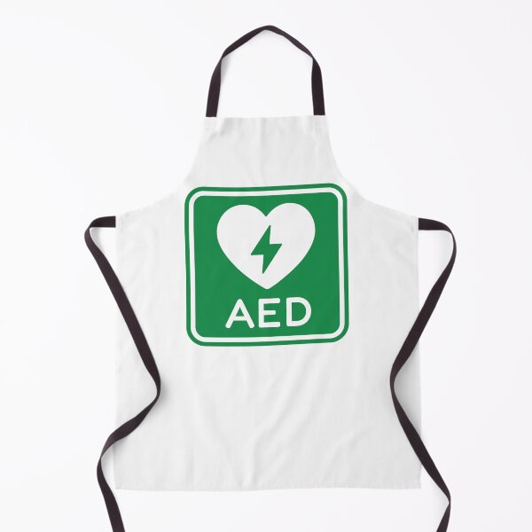 Item preview, AED Defibrillator Heart Emergency Sign designed and sold by VectorForge Studio.