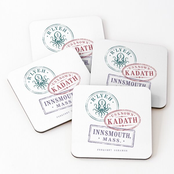 Item preview, Lovecraft Frequent Dreamer - R'lyeh Passport Stamps designed and sold by Fenay Designs.