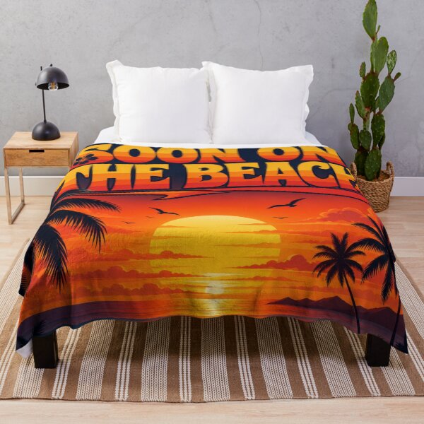 Item preview, Soon on the Beach – Summer Vacation Sunset Beach Travel Design 4 designed and sold by WordPlayStudio.