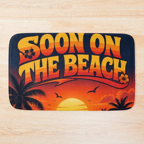 Item preview, Soon on the Beach – Summer Vacation Sunset Beach Travel Design 4 designed and sold by WordPlayStudio.