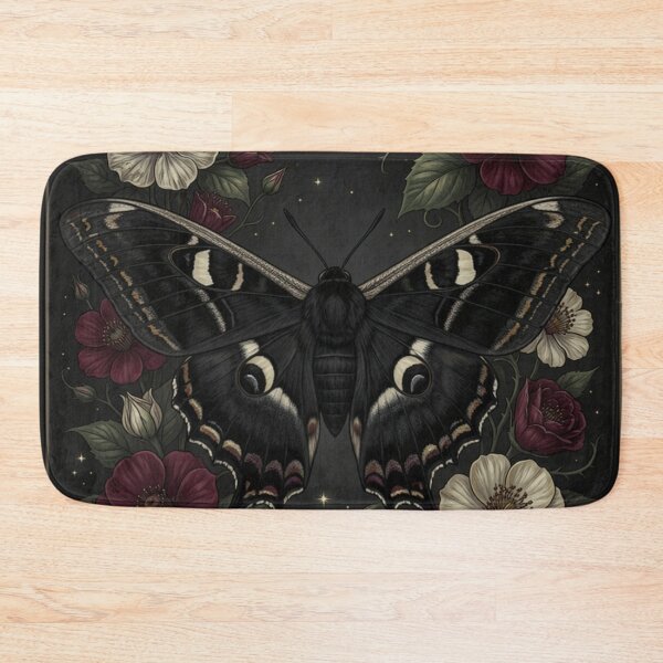 Item preview, Gothic Moth Garden | Dark Botanical Fantasy designed and sold by JanjjaSoulInk.