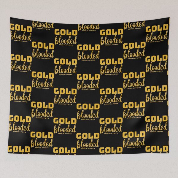 Artikelvorschau, Gold Blooded 2022 Playoffs Western Conference Warriors entworfen und verkauft von Bandanapparel.