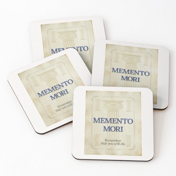Item preview, Memento Mori - Elegant Script Stoic Quote - Egyptian Blue Version designed and sold by Stoic Core.